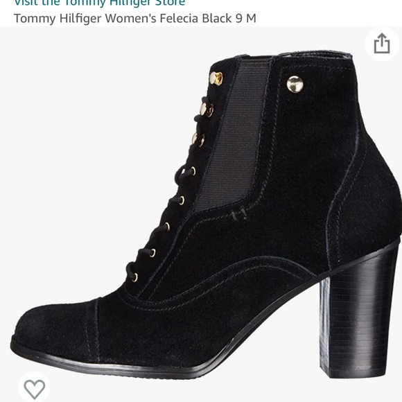 Tommy Hilfiger Women's Felecia Black Suede 8.5 M - Picture 2 of 7